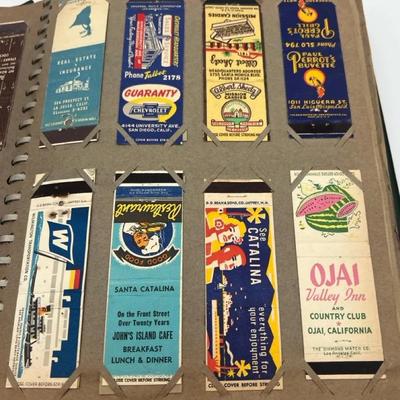 Vintage Advertising Matchbook Covers In Album