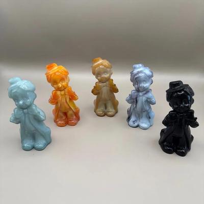 Vintage Boyd’s Art Glass Chuckles The Clown No. 1 Thru No. 5