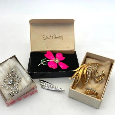 Vintage Brooches And Earrings