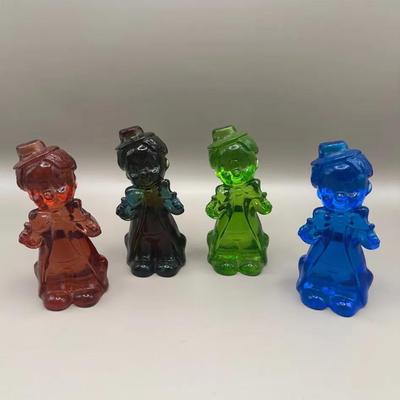 Vintage Boyd’s Art Glass Chuckles The Clown- Set Of 4
