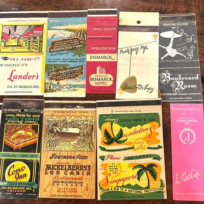 Chicago, Illinois And Georgia Vintage Matchbook Lot