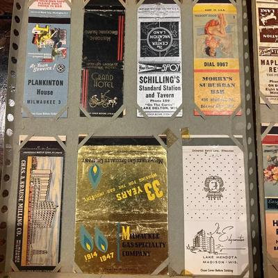 1930S Through 1950S Vintage Match Book Covers 