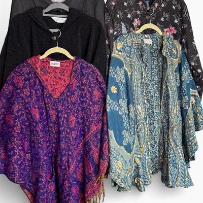 The Vermont County Store, Haute Edition, Paper Lace & More Ponchos & More Winter-Wear - Size XL,1X