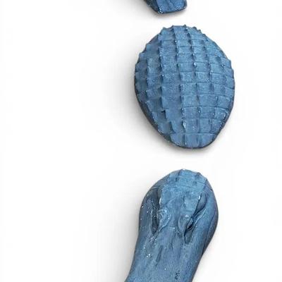 Alligator Three-Piece Cast Concrete Sculpture