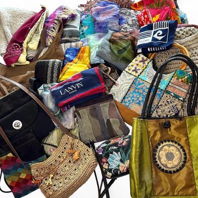 Lanvin, A. Ruiz, Baggallini & More Scarves & Bags 