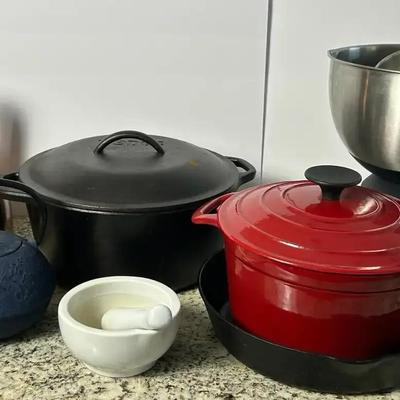 Lodge & More Cast Iron, Sandra Lee Dutch Oven, Bodum French Press, Avacraft Nesting Bowls, More