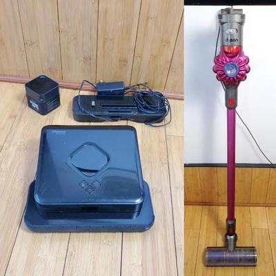 IRobot Braava 380 With Charger, iRobot Navigation Cube & Dyson SV11