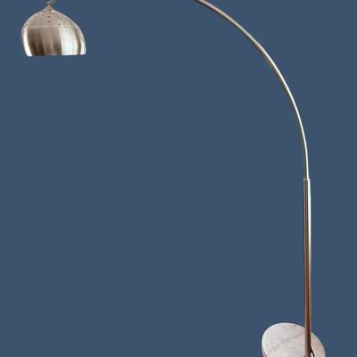 Contemporary Arc Lamp With Heavy Marble-Look Base - 56" Wide X  81" High