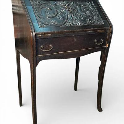 Louis-Philippe Inspired Slant Front Secretary Desk - 26X17X40”