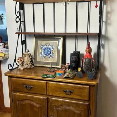 Buffet With Bakers Rack - 36x18x76”