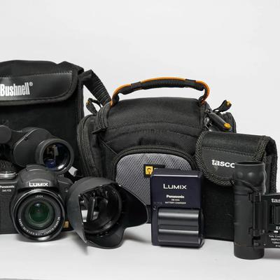 Panasonic LUMIX DMC-FZ8 Digital Camera, Black, w/ Battery, Charger, Case & Cable & More