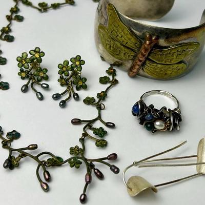 Sterling Silver Artisan Jewelry & More - Ring Size 7.5