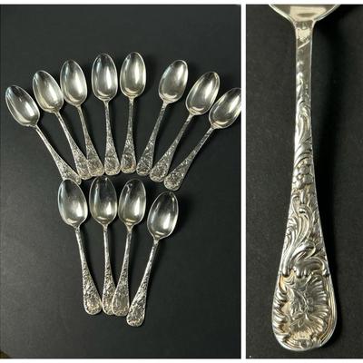 Sterling Silver Wood & Hughes “Louvre” Spoons 