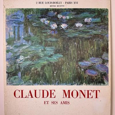 Original Claude Monet et ses Amis Poster on Board – Musee Marmottan, Paris, 16×22"