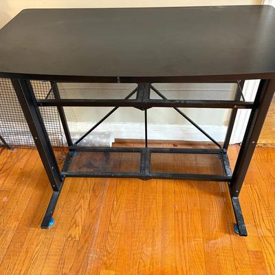 Folding Utility Table-Black 