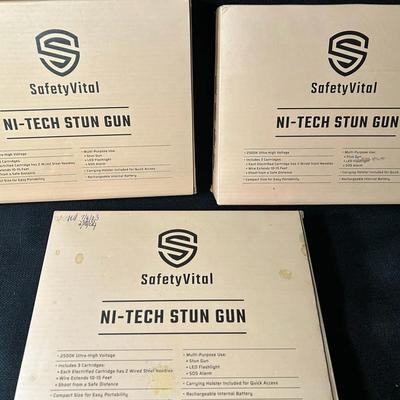 3 SAFETY VITAL NI-TECH STUN GUNS