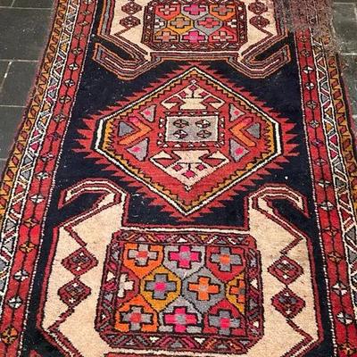 Hand Knotted Oriental Wool Runner 