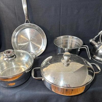 Wolfgang Puck Stainless Cookware Lot