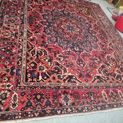 Handmade Wool Mid East Vintage Rug 12' 5" × 10' 5"