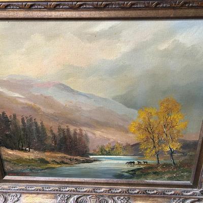 Dion Pears Oil On Canvass Painting 