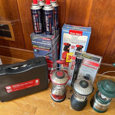 Lanterns, Dual Fuel Stove, Fire Extinguishers & More