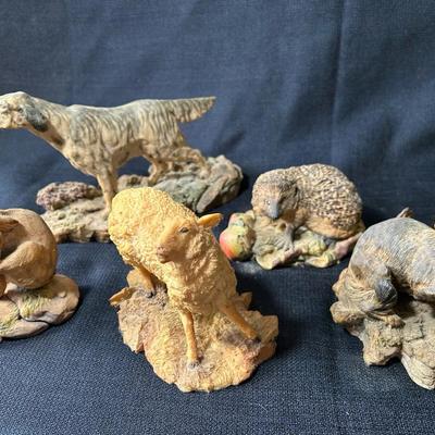 Group Of Handmade Animal Figurines 