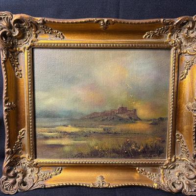 Signed Painting On Canvas “Winter Day”