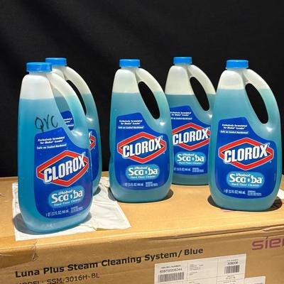 New-Siena Luna Steam Mop, Clorox iRobot Scoops Hard Floor Cleaner-NIB