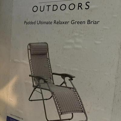 Two Outdoor Zero Gravity Lounge Chairs-NIB
