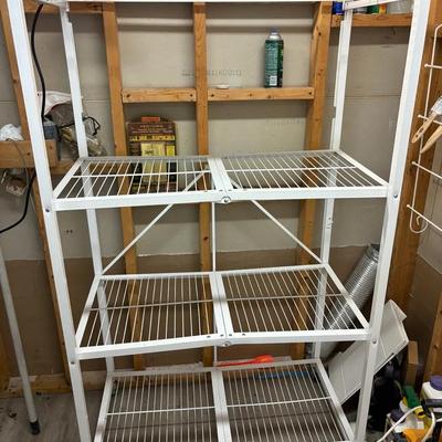 3 Origami Four Tier Folding Shelves-White
