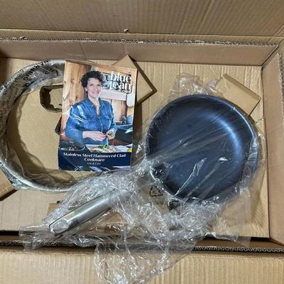 Set Of Blue Jean Stainless Cookware 