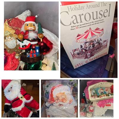 Christmas Decorations Lot #2: Carousel, Ornaments 