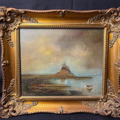 Vintage Painting On Canvas-Signed