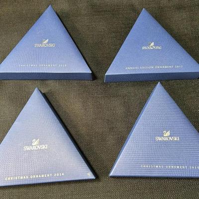 Swarovski Crystal Christmas Ornaments 2014,2015,2016,2017