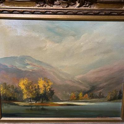  Dion Pears Oil On Canvas Painting 