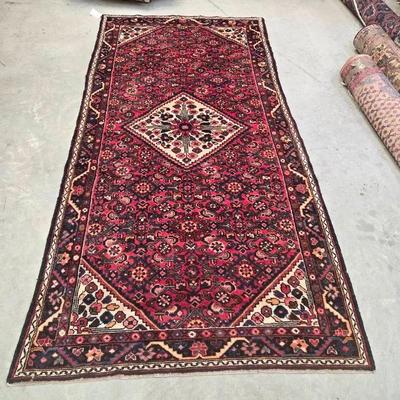 Kashan Vintage Handwoven Wool Rug 10' 8" × 5' 2"
