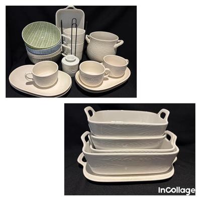 Temptation “Woodland” Ceramic Bakeware (24pc), Denmark Designer Bowls