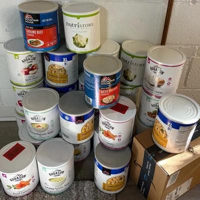 30 Cans Of Mountain House & Augason Farms Food Supply