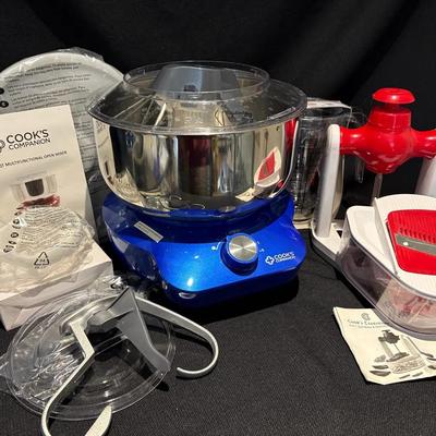 Cooks Companion 5qt Multifunctional Open Mixer, Cooks Essentials 6-1 Spiralizer & Mandolin 
