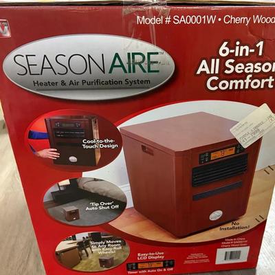 Season Aire 6-in-1 Heating & Air Purification System-NIB