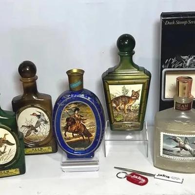Jim Beam Bourbon Bottle Collection – Ducks Stamp & Wildlife Decanters