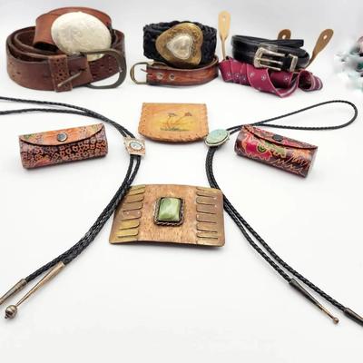 Leather Belts, Bolos & Boxes – Vintage & Modern Lot