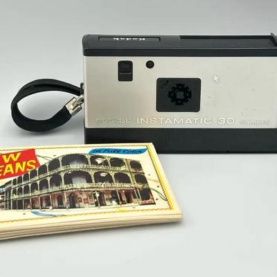 Kodak Pocket Instamatic 30 Camera + Vintage New Orleans Mini Album