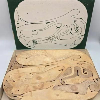 Enzo Mari "16 Pesci" Sea Creatures Puzzle – Danese Milano, Original Box