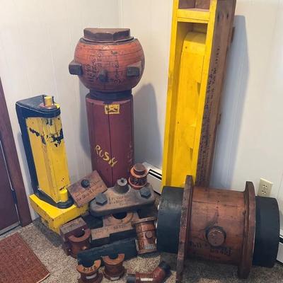 Industrial Foundry Pattern Molds – 17 Hardwood Models, Early-Mid 20th Century Lot #2