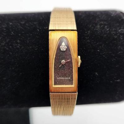 Longines Gold-Plated Diamond Ladies Watch – Vintage 1960s-70s