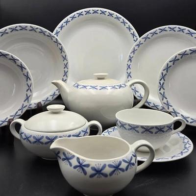 Blåvinge China Set by Rörstrand – Made in Sweden