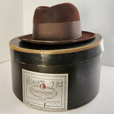 Mid-Century Mallory Fedora in Hatbox – Men’s Vintage