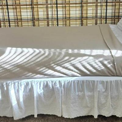 Pair of Solid Wood Twin Beds 