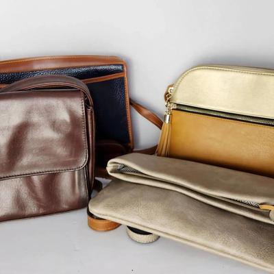 Minimalist Chic Purse Lot – 4 Handbags, Neutral Tones